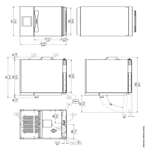 Piec hybrydowy konwekcyjno-mikrofalowy Oracle XL Boosted czarny Resto Quality ORACBBXL