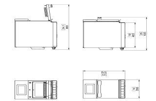 Piec hybrydowy konwekcyjno-mikrofalowy Oracle XS 3,6 kW czerwony Resto Quality ORXSTR