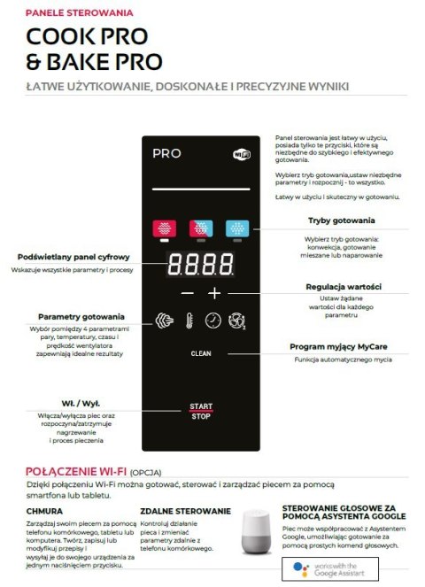 Piec konwekcyjno-parowy elektryczny 10xGN1/1 Cook Pro 18,6 kW Resto Quality COOK PRO 101E
