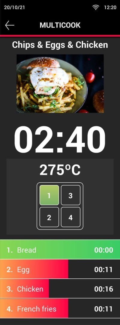 Piec konwekcyjny szybkiego gotowania Quick 1T dotykowy czerwony Resto Quality QUICK 1T RED