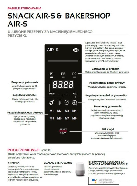 Piec konwekcyjny z naparowaniem Bakershop Air-S 4x460x330 RD Resto Quality BAKERSHOP AIR-S 443E RD