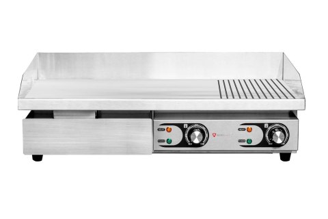 Płyta grillowa elektryczna gładko-ryflowana 4,4 kW 730x440 mm Resto Quality RQEG820-2