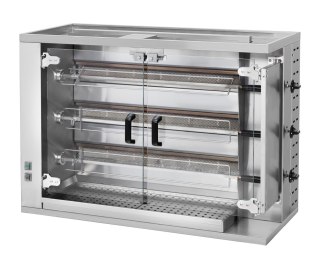 Rożen opiekacz do kurczaków gazowy wsad 15 sztuk Resto Quality CRG3