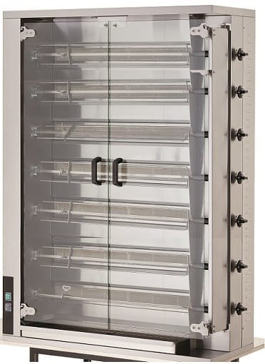 Rożen opiekacz do kurczaków gazowy wsad 35 sztuk Resto Quality CRG7