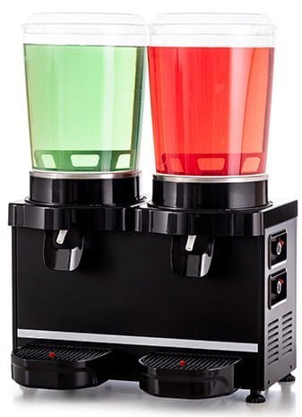 Schładzacz dyspenser napojów 2x10 l Panoramic czarny Resto Quality MM20.AB