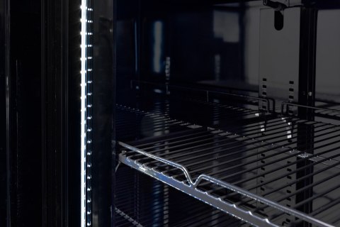 Szafa chłodnicza 3-drzwiowa przeszklona czarna skrzydłowa 1181 l Resto Quality RQ1180-BLACK