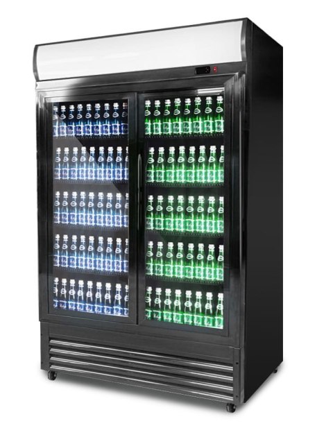 Szafa chłodnicza przeszklona 2-drzwiowa przesuwna 880 l Resto Quality RQ1300SL