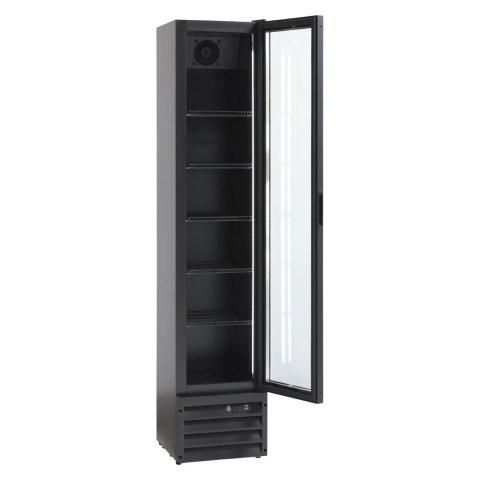 Szafa chłodnicza przeszklona czarna gastronomiczna 144l Resto Quality SD226BE