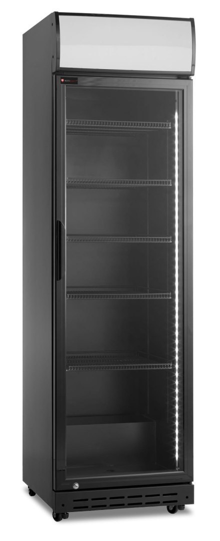 Szafa chłodnicza przeszklona czarna gastronomiczna 386 l Resto Quality SD420BE