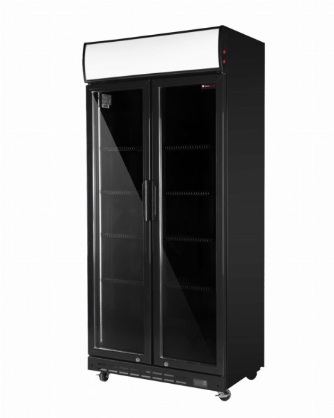 Szafa chłodnicza przeszklona czarna gastronomiczna 590 l Resto Quality RQ880H-BLACK