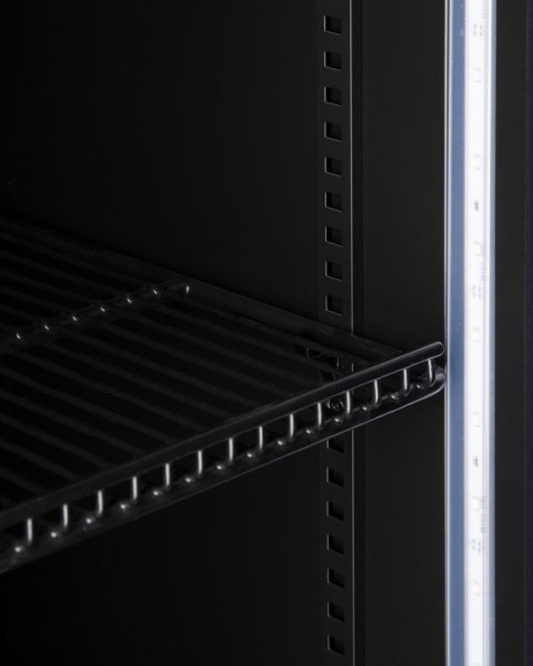 Szafa chłodnicza przeszklona czarna gastronomiczna 590 l Resto Quality RQ880H-BLACK