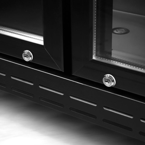 Szafa chłodnicza przeszklona czarna gastronomiczna 590 l Resto Quality RQ880H-BLACK