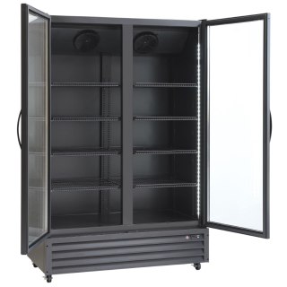 Szafa chłodnicza przeszklona czarna skrzydłowa 917l Resto Quality SD1326BE