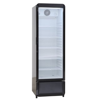 Szafa chłodnicza przeszklona czarna zaokrąglone rogi 258l Resto Quality DC280BD