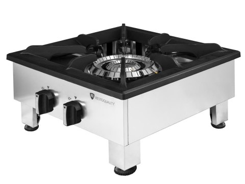 Taboret gazowy gastronomiczny 15kW mocny ruszt żeliwny Resto Quality RQ40558