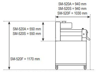 Wałkowarka piekarnicza do ciasta profesjonalna SM520S Resto Quality SM520S