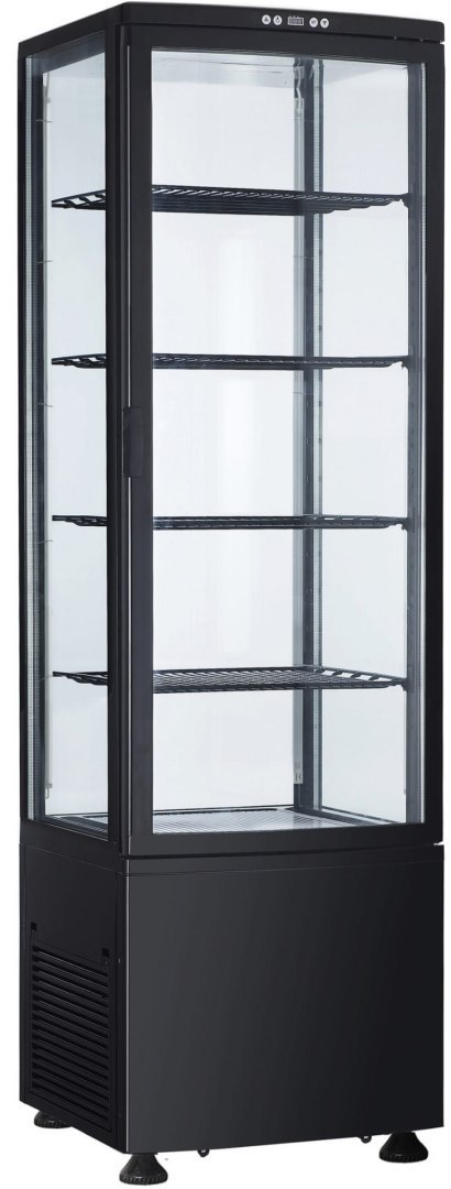 Witryna chłodnicza cukiernicza LED czarna pojemność 235 l Resto Quality RTC237BE