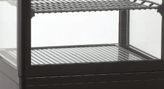 Witryna chłodnicza cukiernicza LED czarna pojemność 235 l Resto Quality RTC237BE