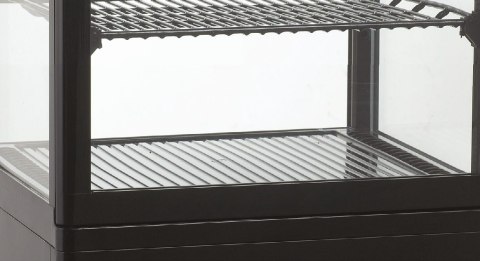 Witryna chłodnicza cukiernicza LED czarna pojemność 235l Resto Quality RTC235 Black