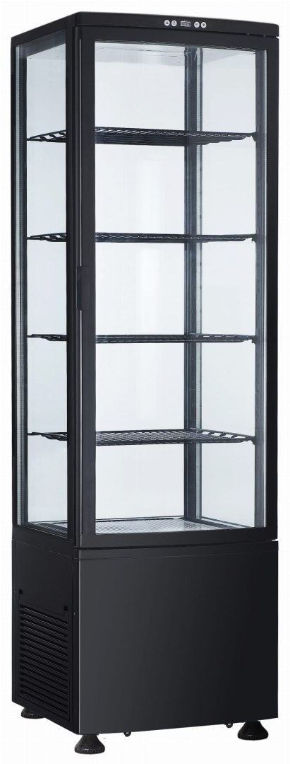 Witryna chłodnicza cukiernicza LED czarna pojemność 235l Resto Quality RTC235BS
