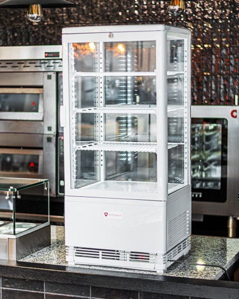 Witryna chłodnicza cukiernicza nablatowa biała 78 l Resto Quality RT82WE