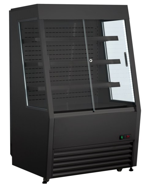 Witryna chłodnicza cukiernicza wolnostojąca 320 l czarna Resto Quality OFC390B