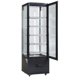 Witryna chłodnicza panoramiczna cukiernicza czarna 250 l Resto Quality DC402BB