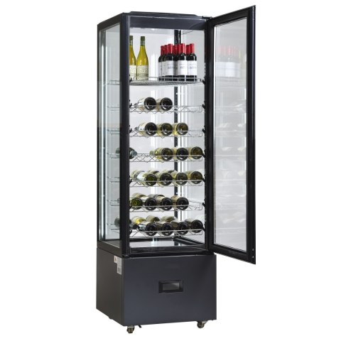 Witryna chłodnicza panoramiczna cukiernicza czarna 250 l Resto Quality DC402BB