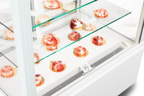 Witryna cukiernicza Dolce Fresca 700 Bianco białe wnętrze Resto Quality Dolce Fresca 700 Bianco