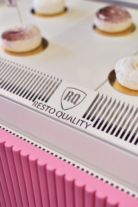 Witryna cukiernicza chłodnicza Premium Bianco białe wnętrze Resto Quality DOLCE VISIONE 900 W2 BIANCO