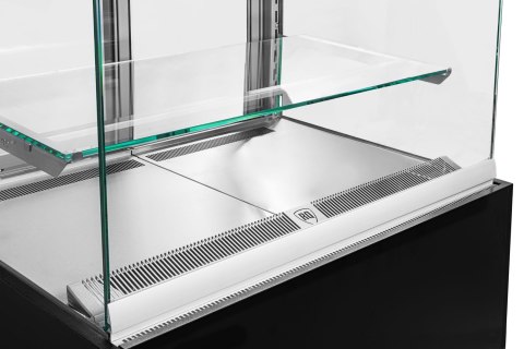 Witryna cukiernicza neutralna Premium wnętrze nierdzewne Resto Quality DOLCE VISIONE NEUTRO 1300 W4
