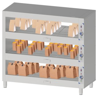 Witryna grzewcza do żywności trzy półki 4,2 kW 1500x630 mm Resto Quality RQEC150