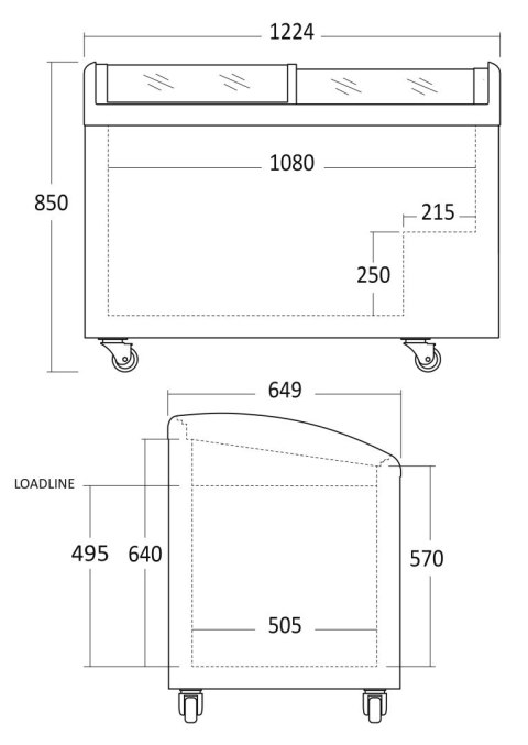 Zamrażarka skrzyniowa gastronomiczna pojemność 330 l Resto Quality IC352D