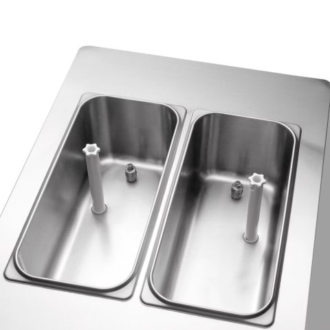 Automat do lodów włoskich 2 smaki + mix pompa napowietrzająca 2x13 l Resto Quality RQMG33