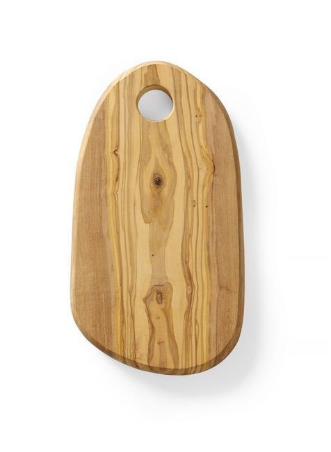 Deska do serwowania z drewna oliwnego z otworem, HENDI, 250x165x(H)18mm Wariant podstawowy