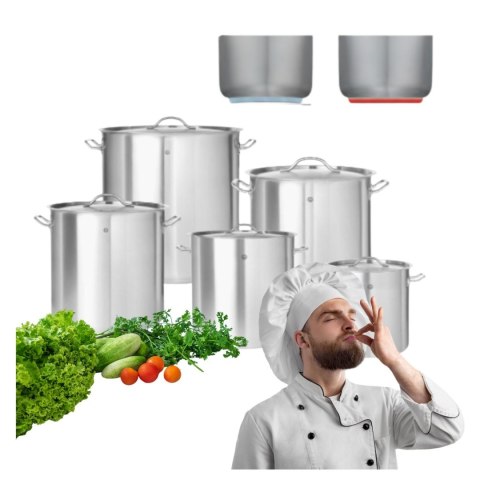 Garnek Gastronomiczny Nierdzewny z Pokrywką 4,0l Ø20 cm - 10 Lat Gwarancji | HENDI 831205