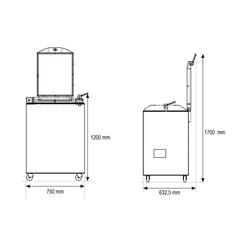 Hydrauliczna dzielarka do ciasta wymienne wykrojniki Resto Quality Divotrad