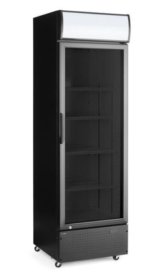 Lodówka barowa podświetlany panel 1-drzwiowa Arktic czarna 254 l HENDI 236932