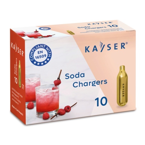 Naboje do Syfonu do Wody Sodowej Saturatora Co2 10 Sztuk | KAYSER 1101
