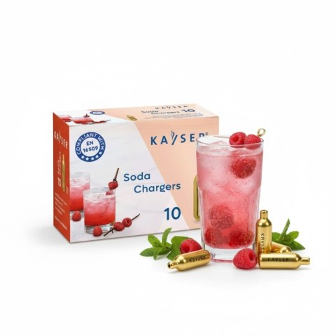 Naboje do Syfonu do Wody Sodowej Saturatora Co2 10 Sztuk | KAYSER 1101