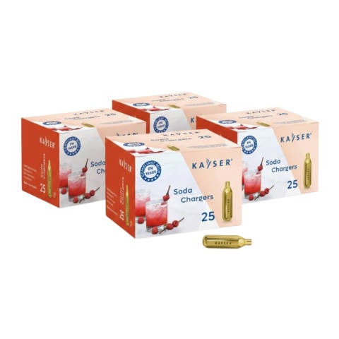 Naboje do Syfonu do Wody Sodowej Saturatora Co2 100 Sztuk | KAYSER 11024