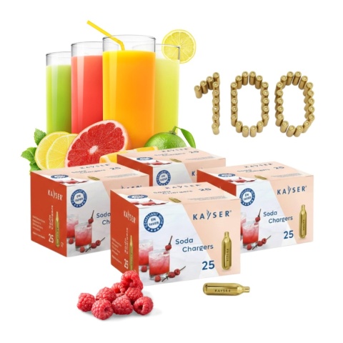 Naboje do Syfonu do Wody Sodowej Saturatora Co2 100 Sztuk | KAYSER 11024