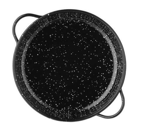 Naczynie emaliowane HENDI czarny ⌀200x45 mm