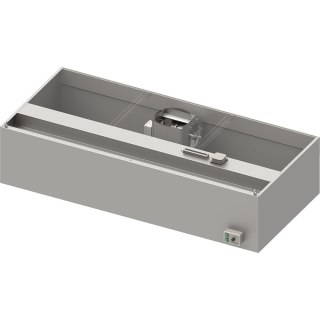 Okap ze stali nierdzewnej wentylator oświetlenie skrzyniowy 200x90 Stalgast 984060920