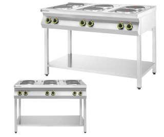 Out Kuchnia elektryczna 6-płytowa Kitchen Line 15,6 kW 400 V Hendi 226230