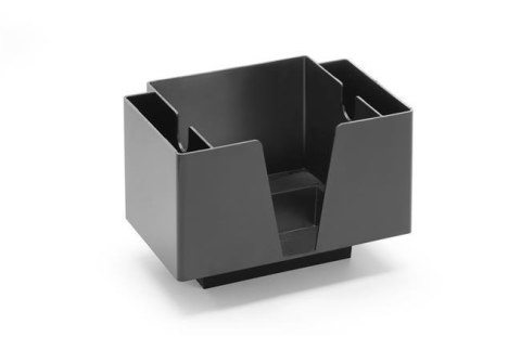 Przybornik barmański - 3 przegrody BarUp czarny 193x143x136 mm