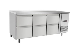 Stół chłodniczy z 6 szufladami stal nierdzewna Arktic 420 l Hendi 237069