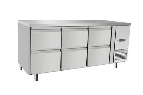 Stół chłodniczy z 6 szufladami stal nierdzewna Arktic 420 l Hendi 237069