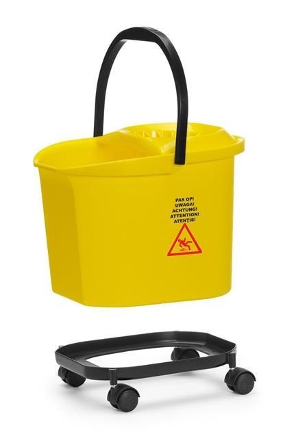 Wiadro do mopa żółte z podziałką pojemność 16 l Hendi 873397