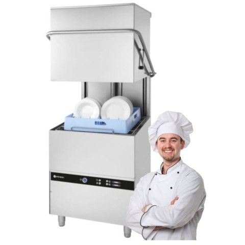 Zmywarka Gastronomiczna Kapturowa 50x50 z Dozownikami bez Pompy | HENDI 233061